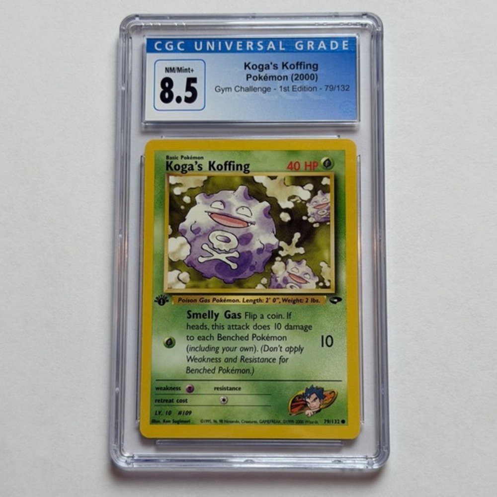Pokemon Koga's Koffing 1st Edition Gym Challenge 79/132 CGC 8.5 NM/Mint+ 2000